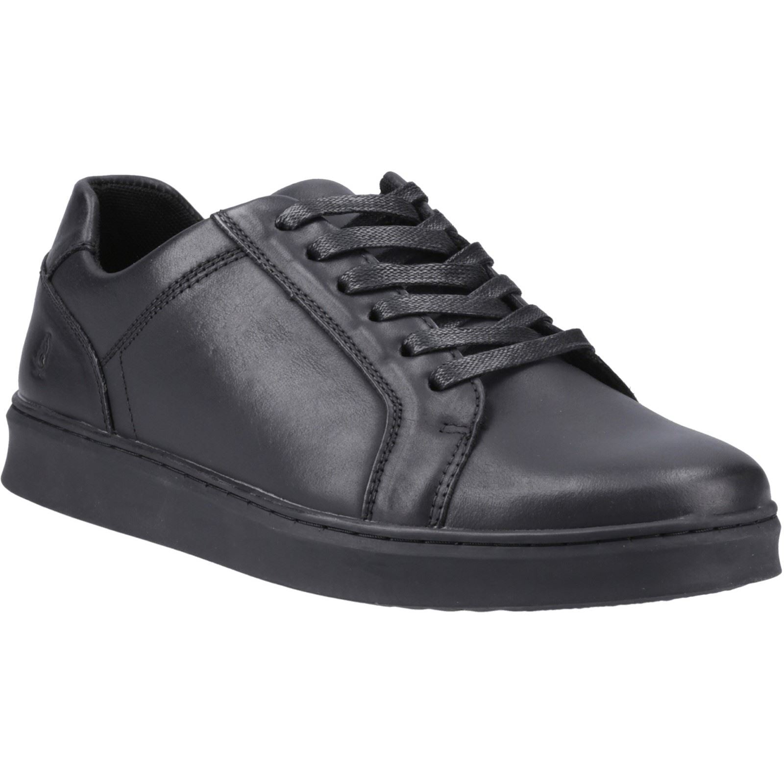 Hush Puppies Madden Baskets En Cuir Noir Pour Hommes
