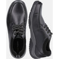 Hush Puppies Derek Chaussures En Cuir Noir À Lacets Pour Hommes