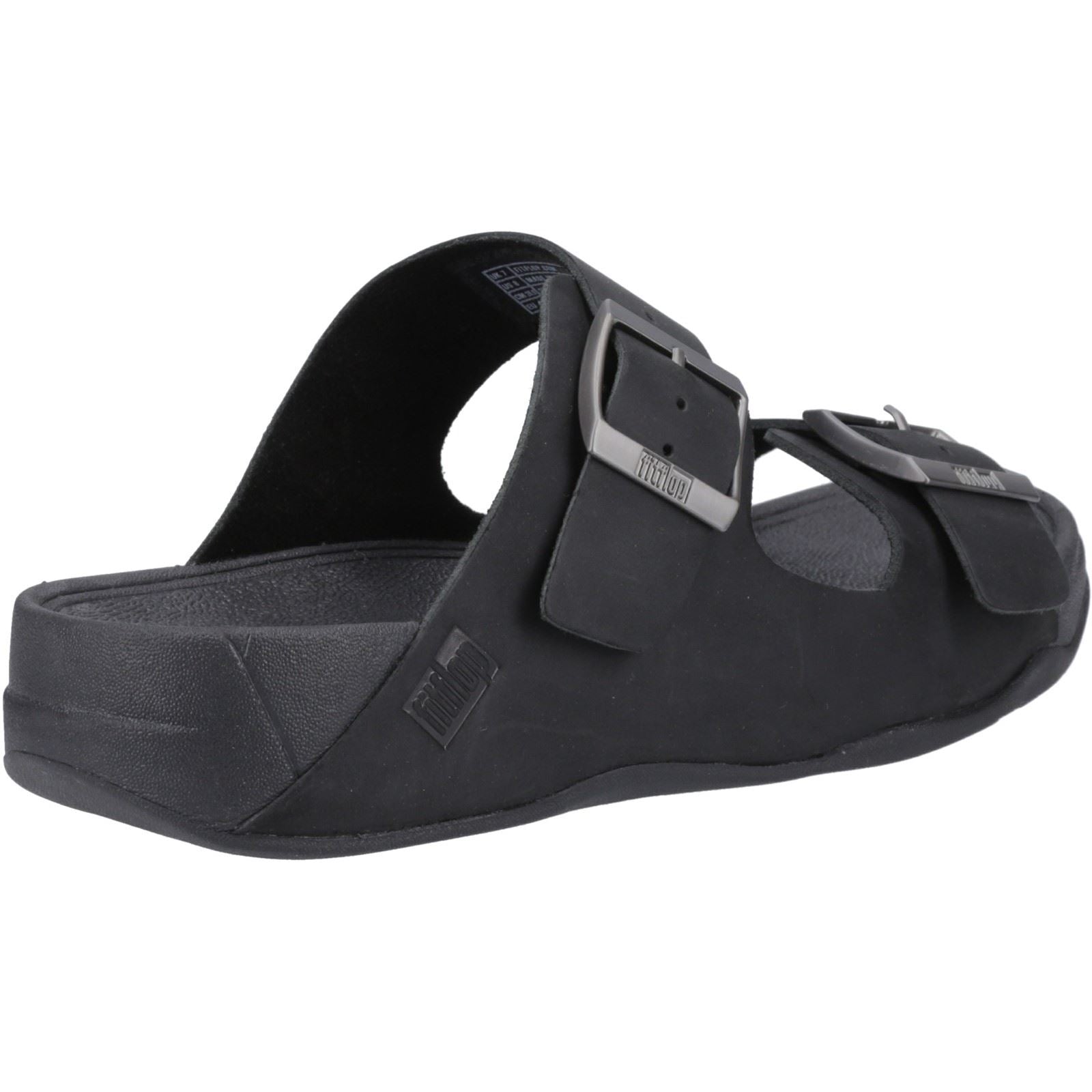 Fitflop Gogh Moc Sandales En Cuir Noires Pour Hommes