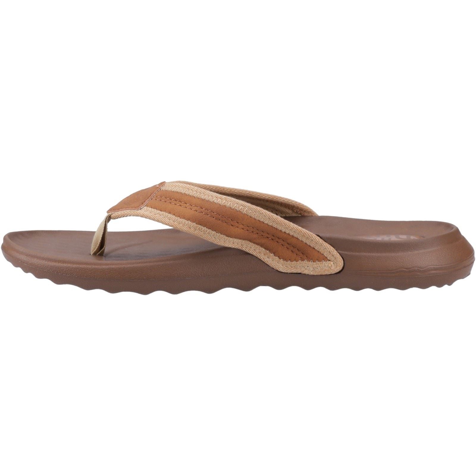 HEYDUDE Myers Tongs Pour Homme Lion Orange/Downtown Brown En Polyuréthane
