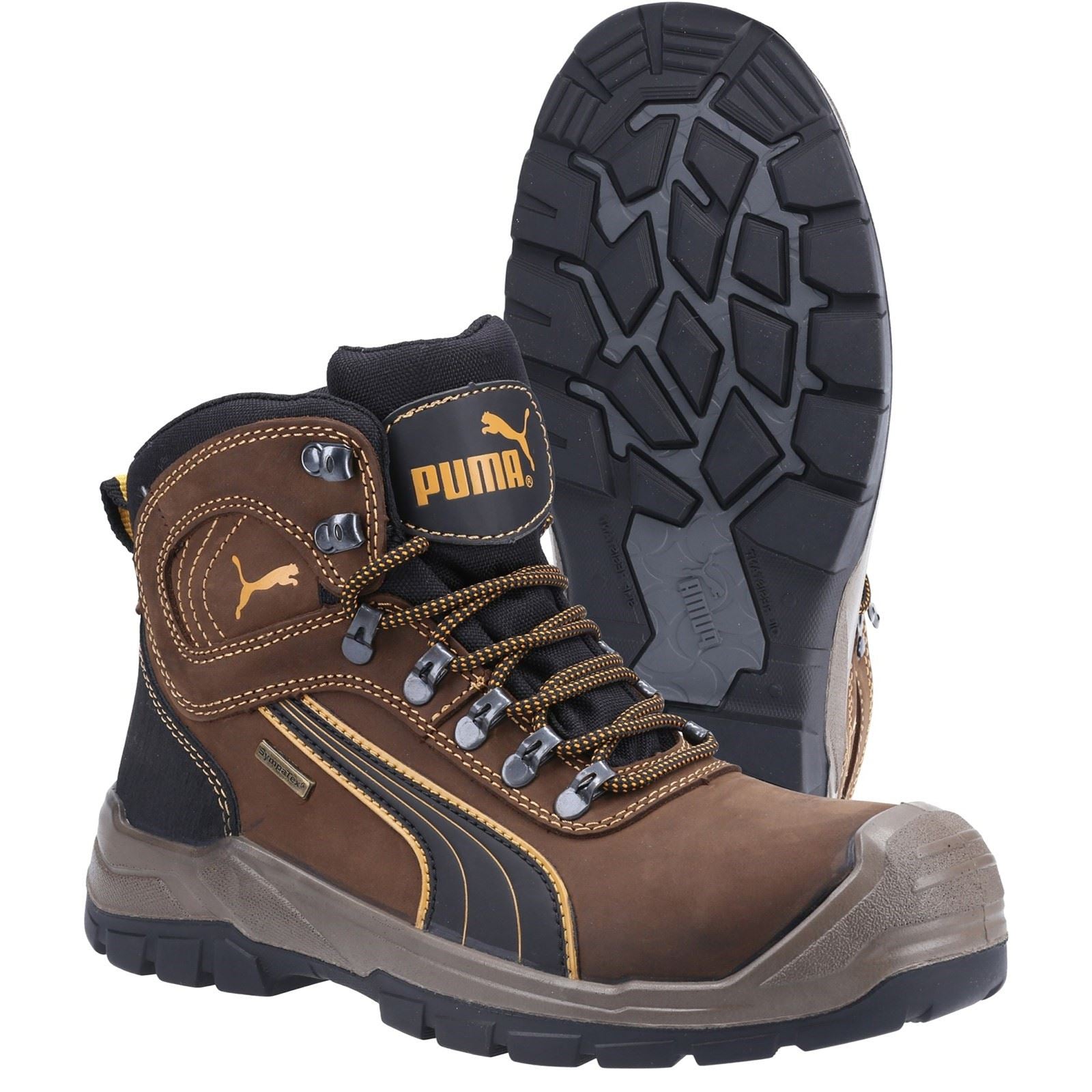 Puma Safety  Bottes De Sécurité En Cuir Marron Sierra Nervada Mid