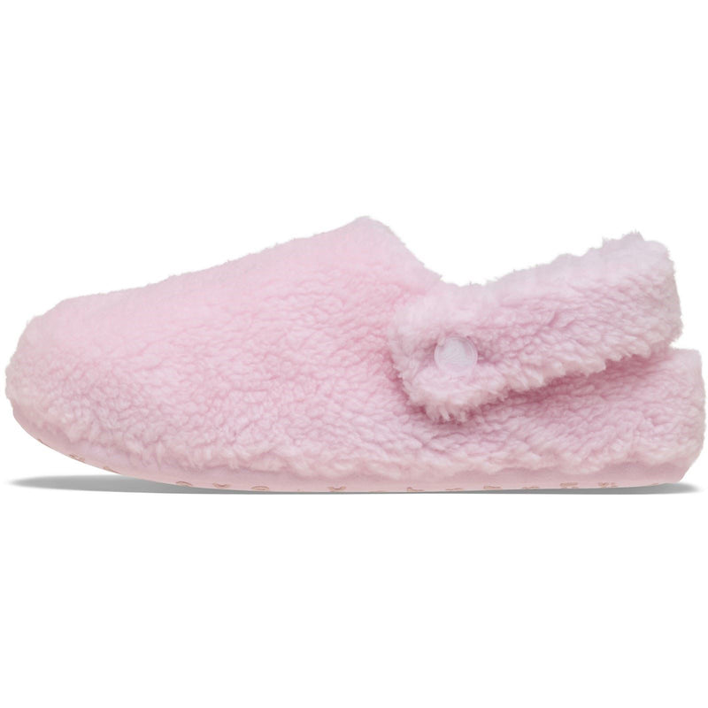 Crocs Classic Cozzzy Pantoufles En Lait Rose En Polyester Pour Femmes