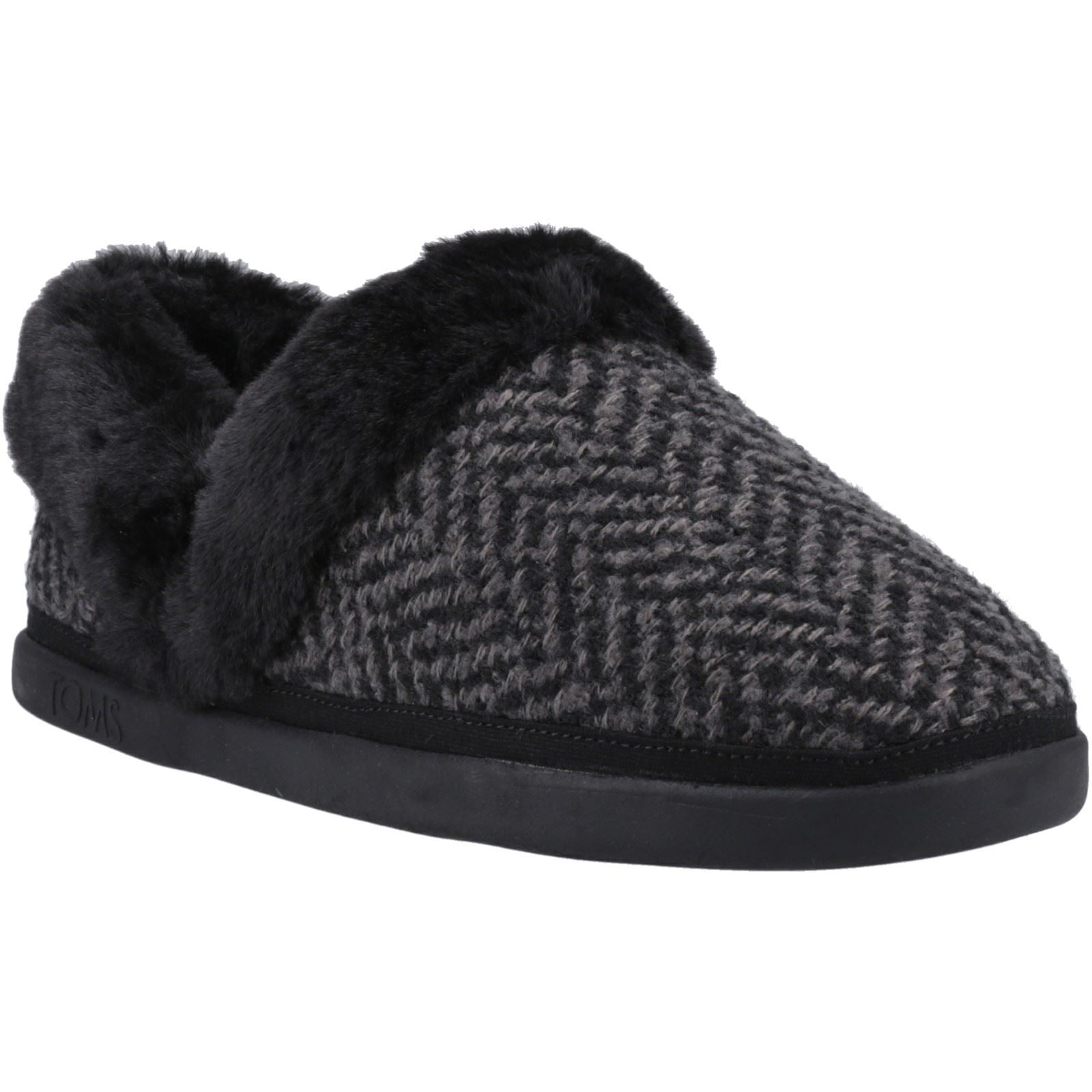 TOMS Oslo Chaussons Noirs Pour Femmes En Polyester