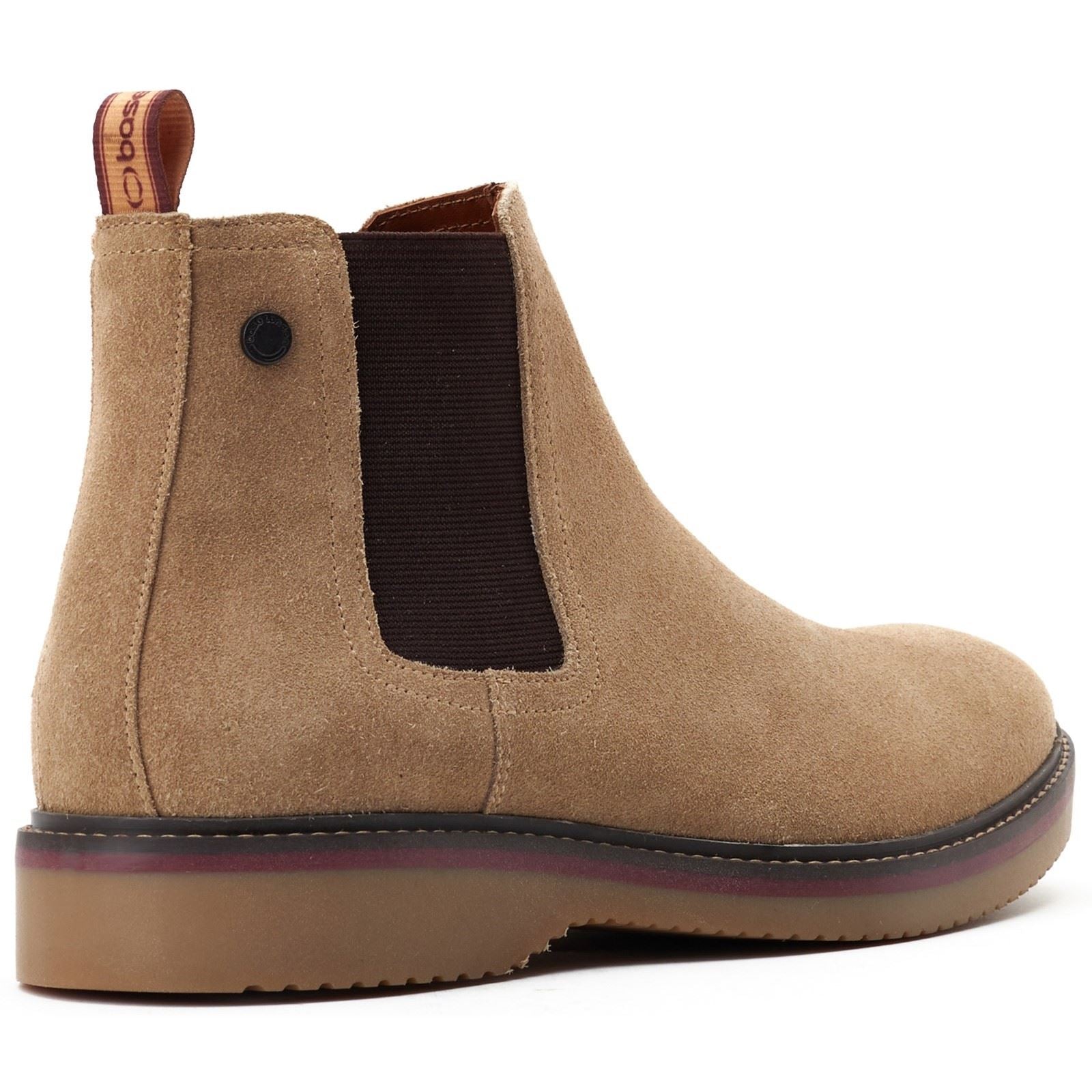 Base London Hooper Bottes En Cuir Pour Hommes Couleur Beige Sable