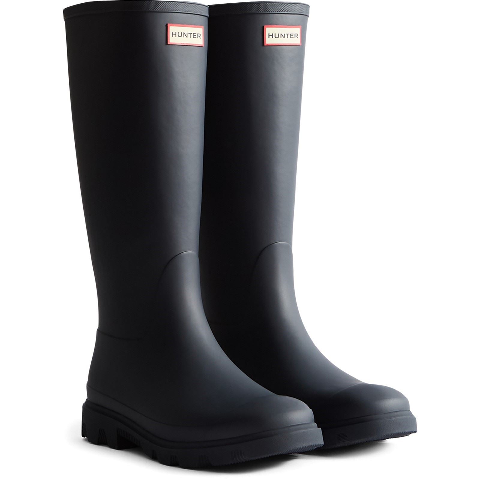 Hunter Downpour Tall Boot Bottes En Caoutchouc Pour Hommes En Bleu Marine