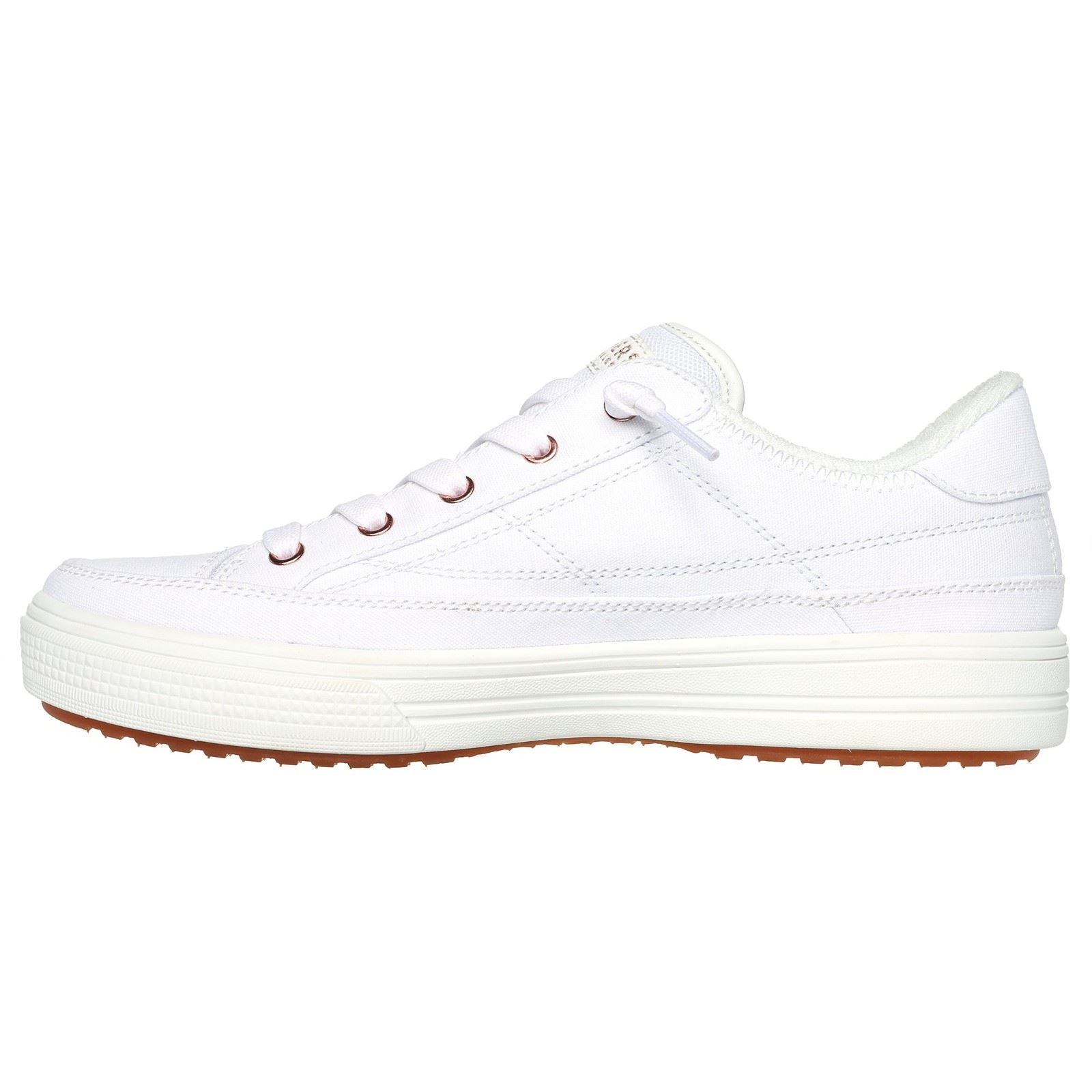 Skechers Arch Fit Arcade - Meet Ya There Baskets Blanches En Textile Pour Femmes