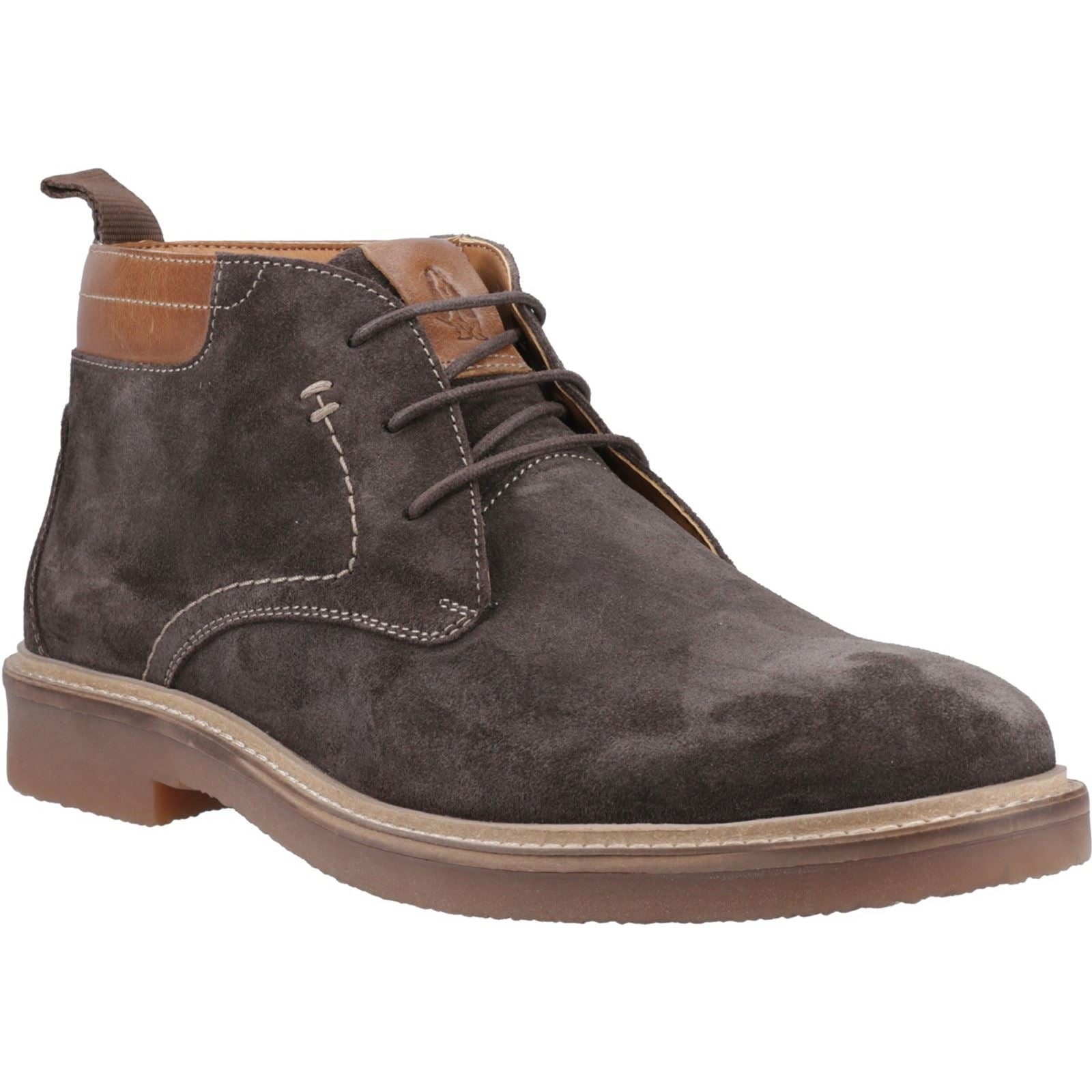 Hush Puppies Gideon Bottines Pour Homme En Daim Couleur Chocolat
