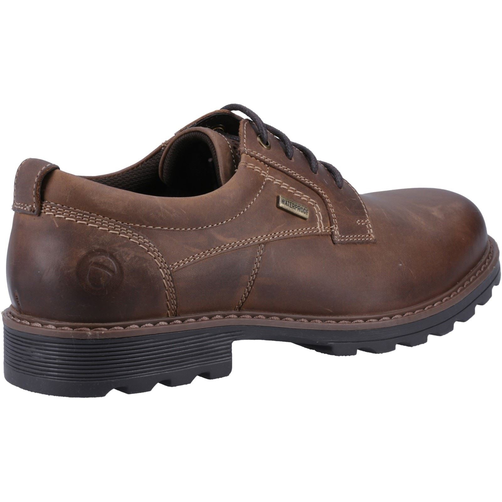 Cotswold Tadwick Chaussures À Lacets Pour Hommes En Cuir Bronzé Foncé