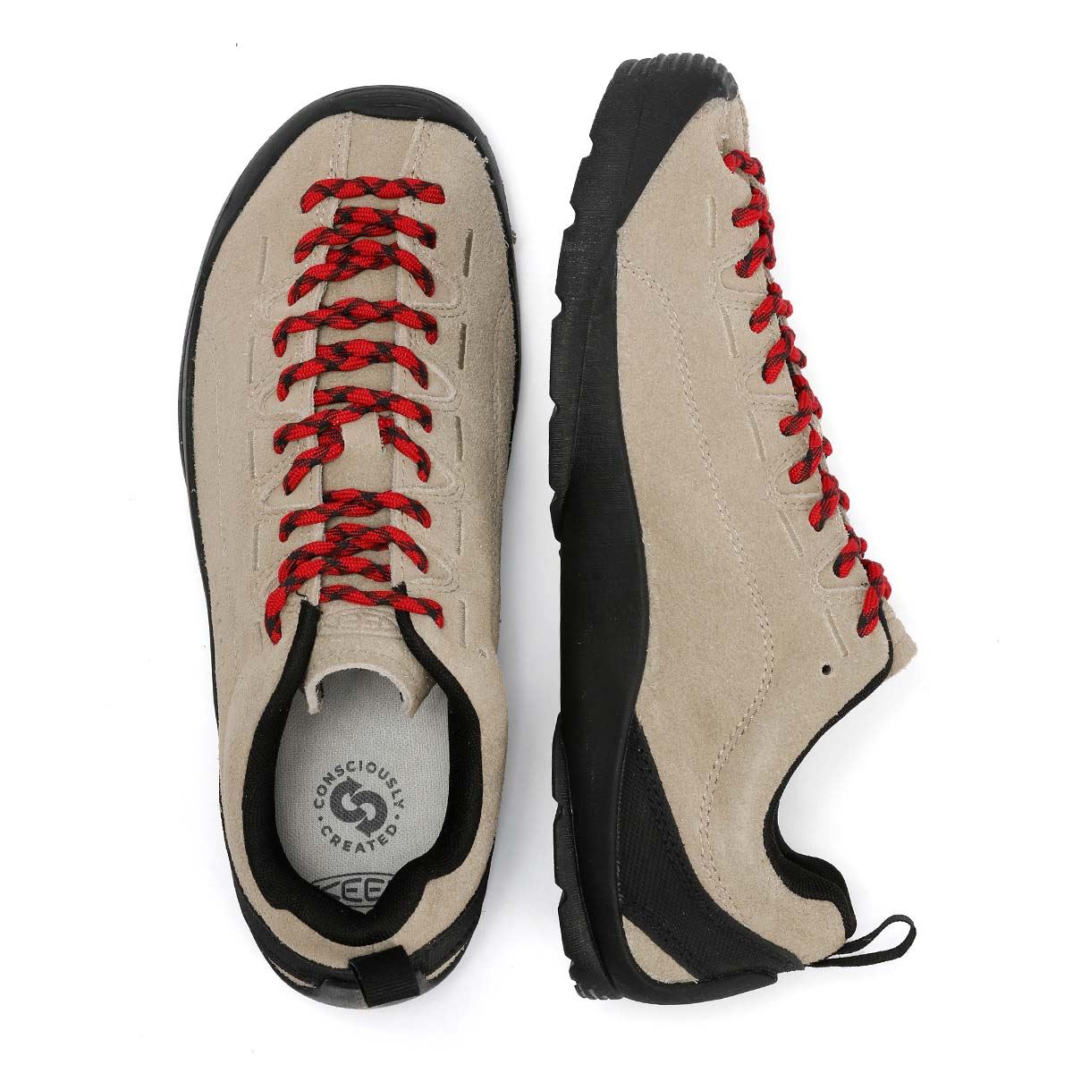 Keen Jasper Baskets Beiges Pour Hommes En Suède