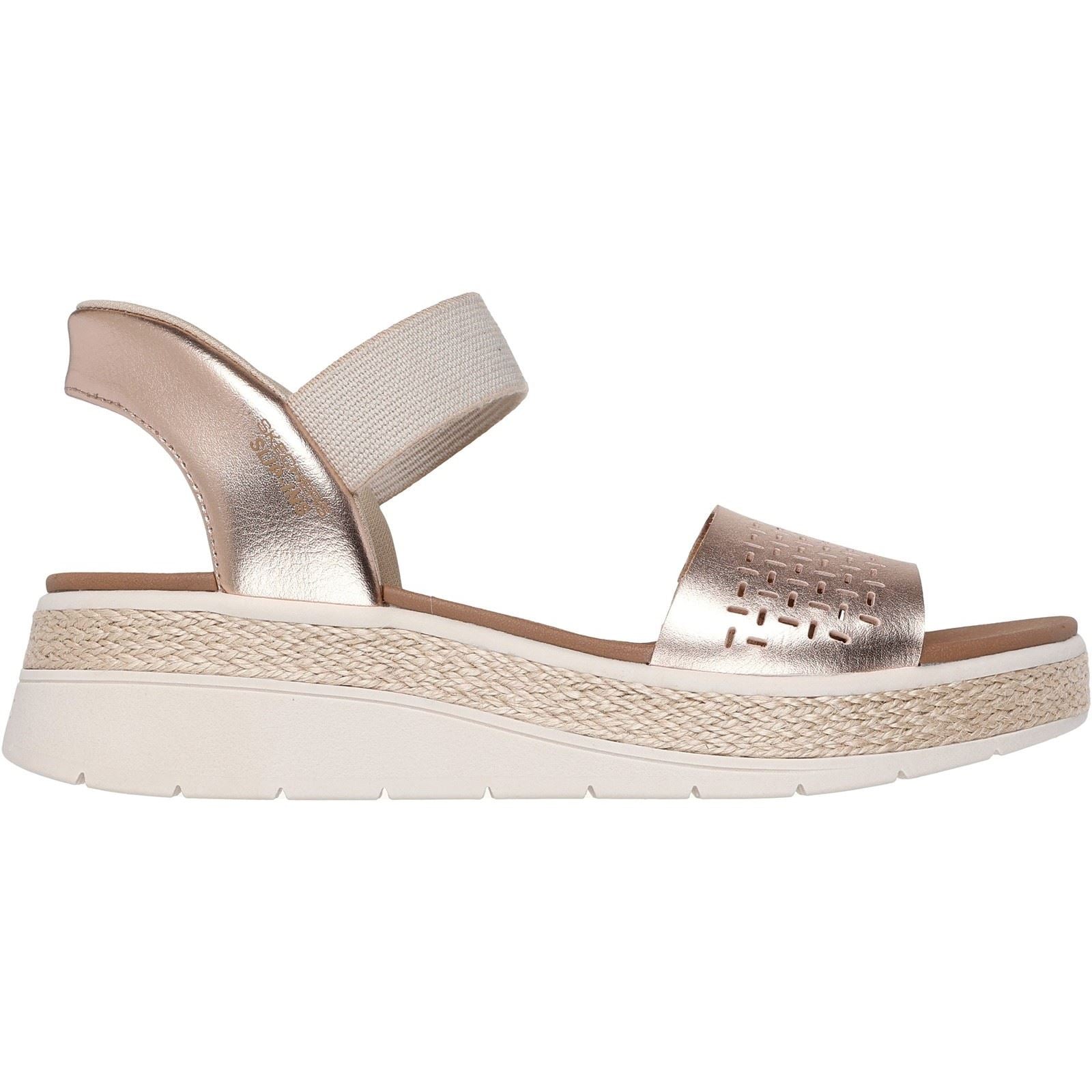 Skechers BOBS Sun Ray Sandales Pour Femmes En Or Rose