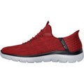 Skechers Summits Key Pace Sneakers En Textile Pour Hommes, Rouge/Noir