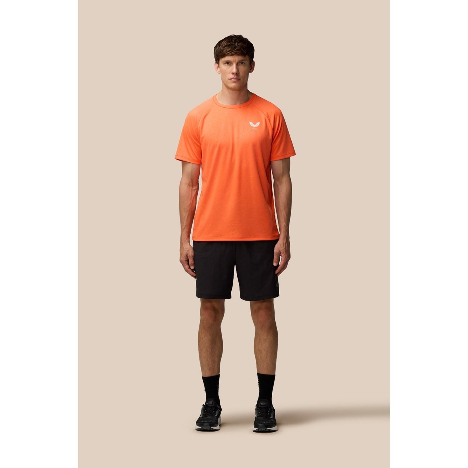 Castore Adapt Training T-Shirt T-Shirts De Sport Pour Hommes En Polyester Orange