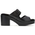 Hush Puppies Poppy Sandales Noires Pour Femmes En Cuir