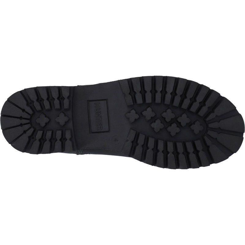 Hunter Ness Bottes Noires En Cuir Pour Femmes