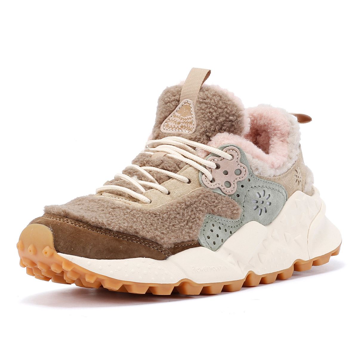 Flower Mountain Kotetsu Teddy Baskets Beige Pour Femmes En Mélange De Laine