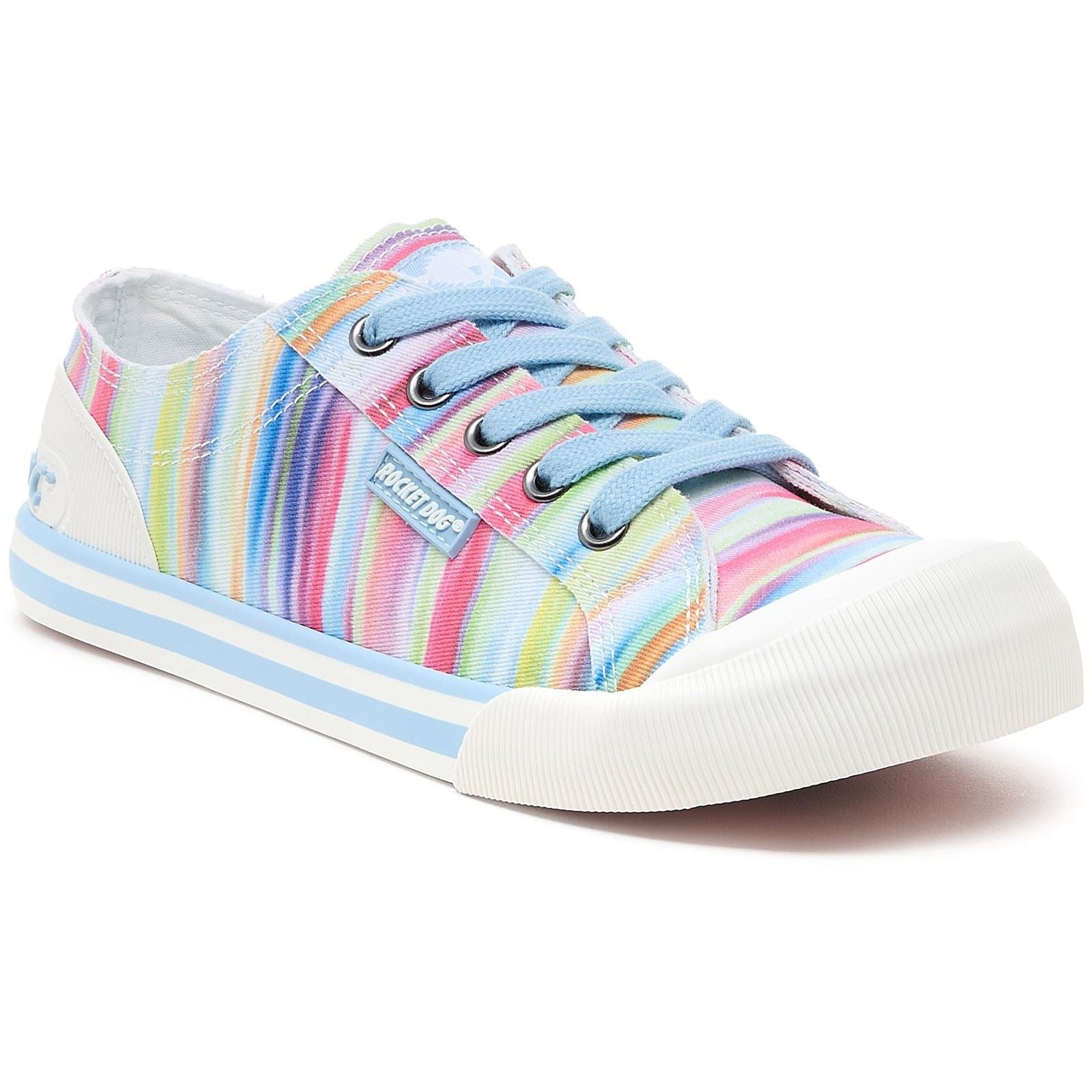 Rocket Dog Jazzin Dens Baskets Arc-En-Ciel Pour Femmes En Coton