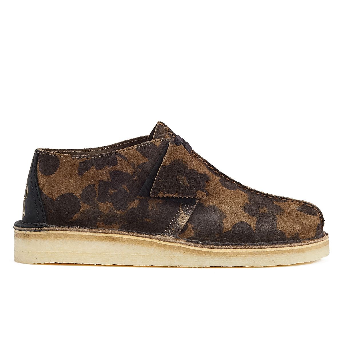 Clarks Originals Desert Trek Floral Noir/Kaki Pour Femmes