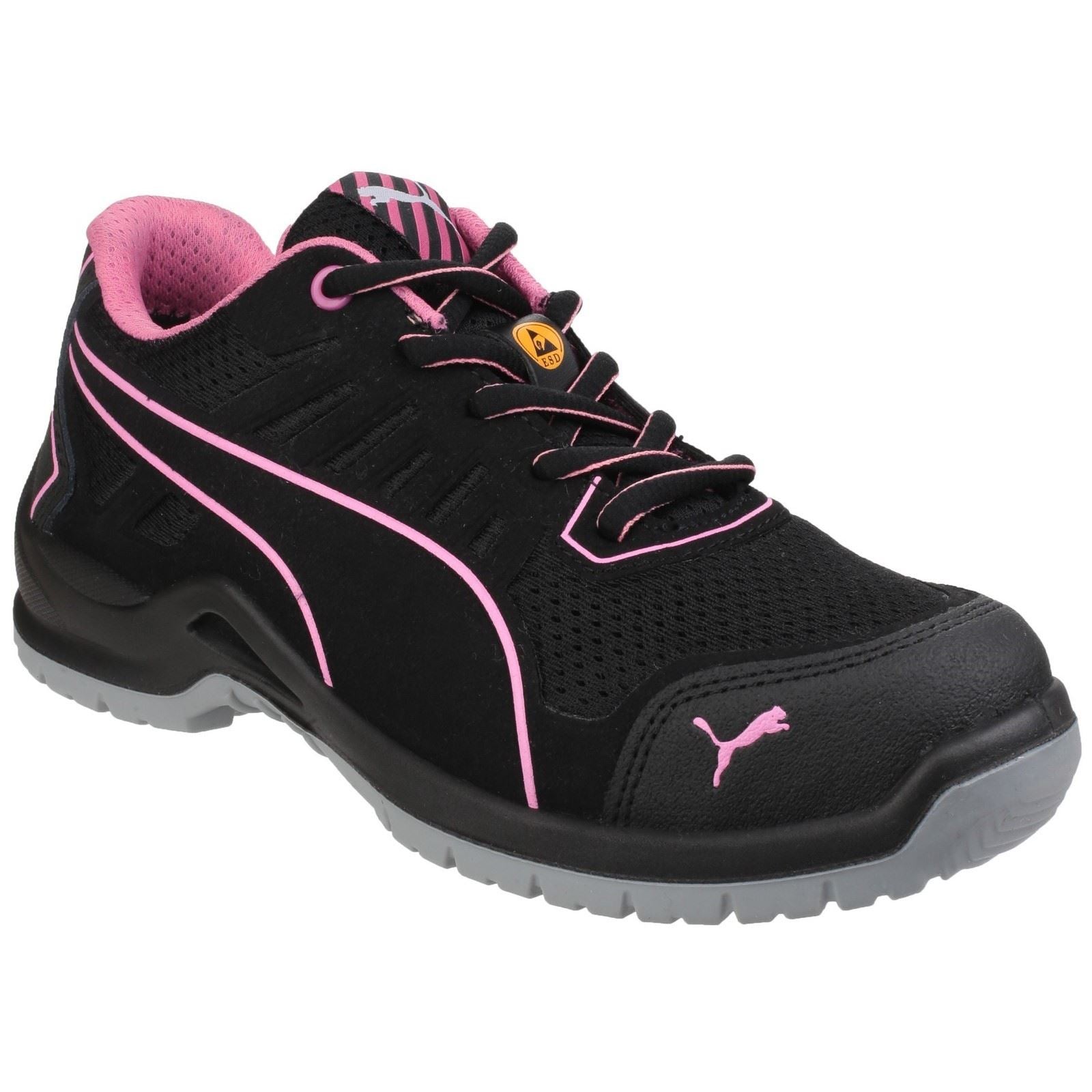 Puma Safety  Baskets De Sécurité Noires Pour Femmes Fuse Tech Textile