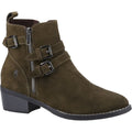 Hush Puppies Jenna Bottes En Cuir Pour Femme Couleur Khaki
