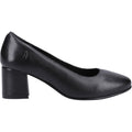 Hush Puppies Anna Wide Talons Noirs En Cuir Pour Femmes