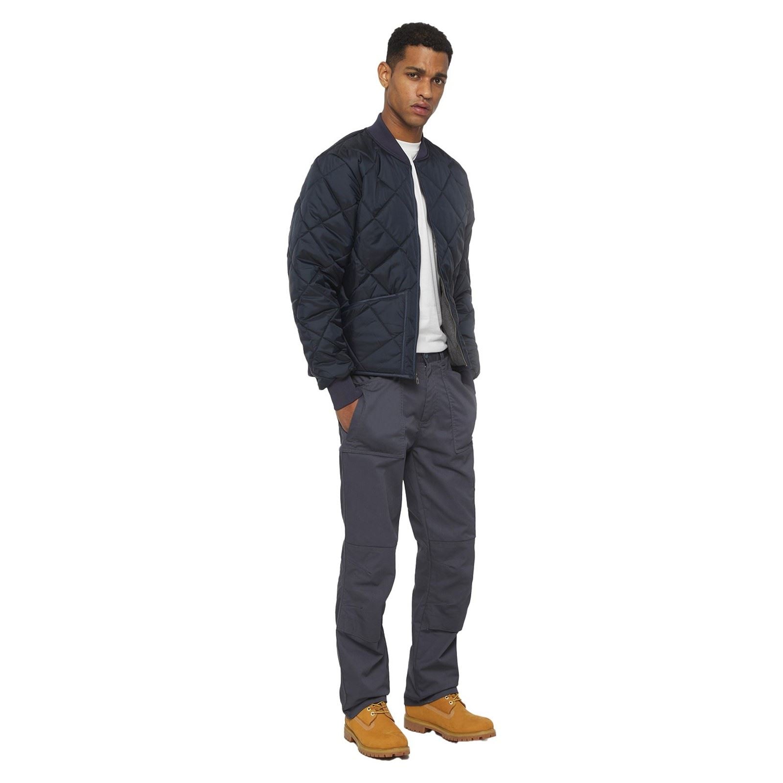 Dickies Diamond Veste Matelassée Bleue Pour Homme