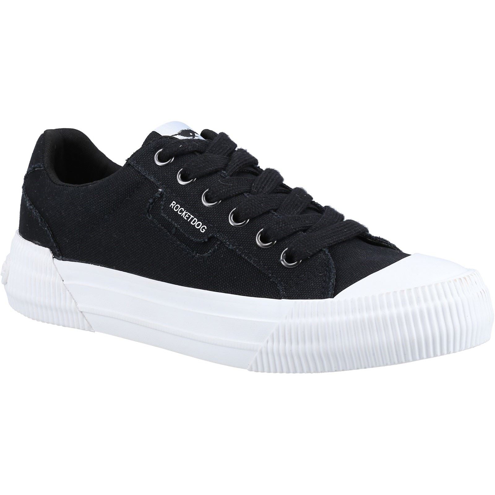Rocket Dog Cheery 12A Canvas Baskets De Sport En Coton Pour Femme, Noires