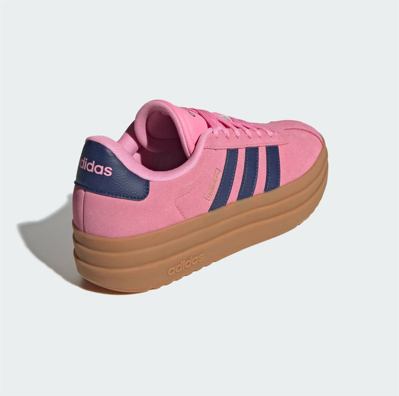 Adidas VL Court Bold Baskets Roses En Cuir Pour Femmes