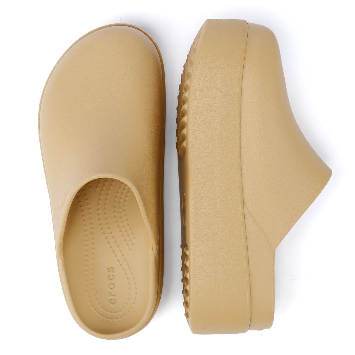 Crocs Dylan Platform Sabots Pour Femmes En Couleur Blé