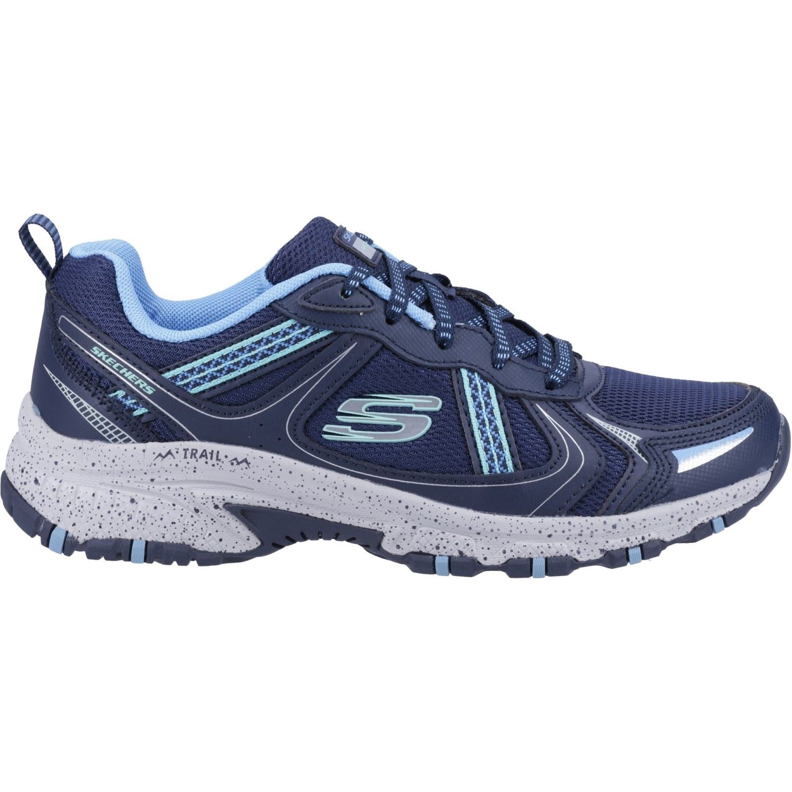 Skechers Hillcrest Baskets En Cuir Pour Femme Bleu Marine/Bleu