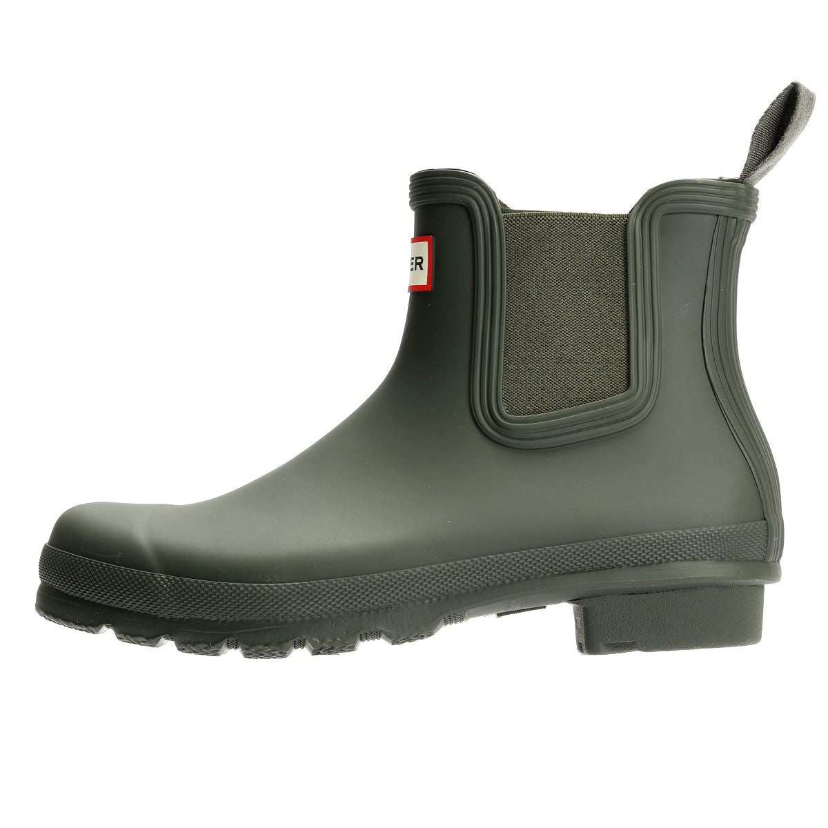 Hunter Original Chelsea Bottes En Caoutchouc Vertes Pour Femmes