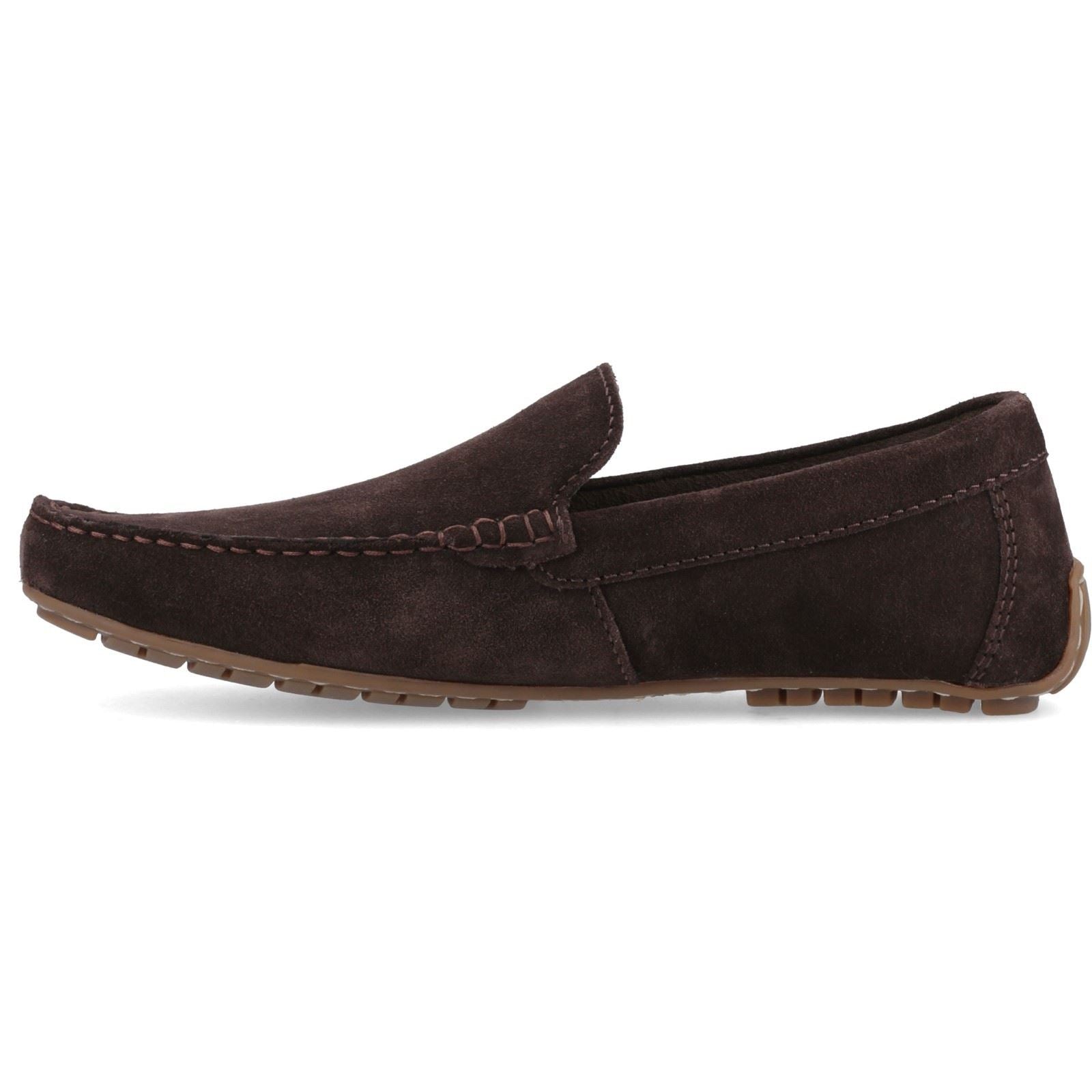 Hush Puppies Ralph Suede Mocassins En Cuir Marron Pour Hommes