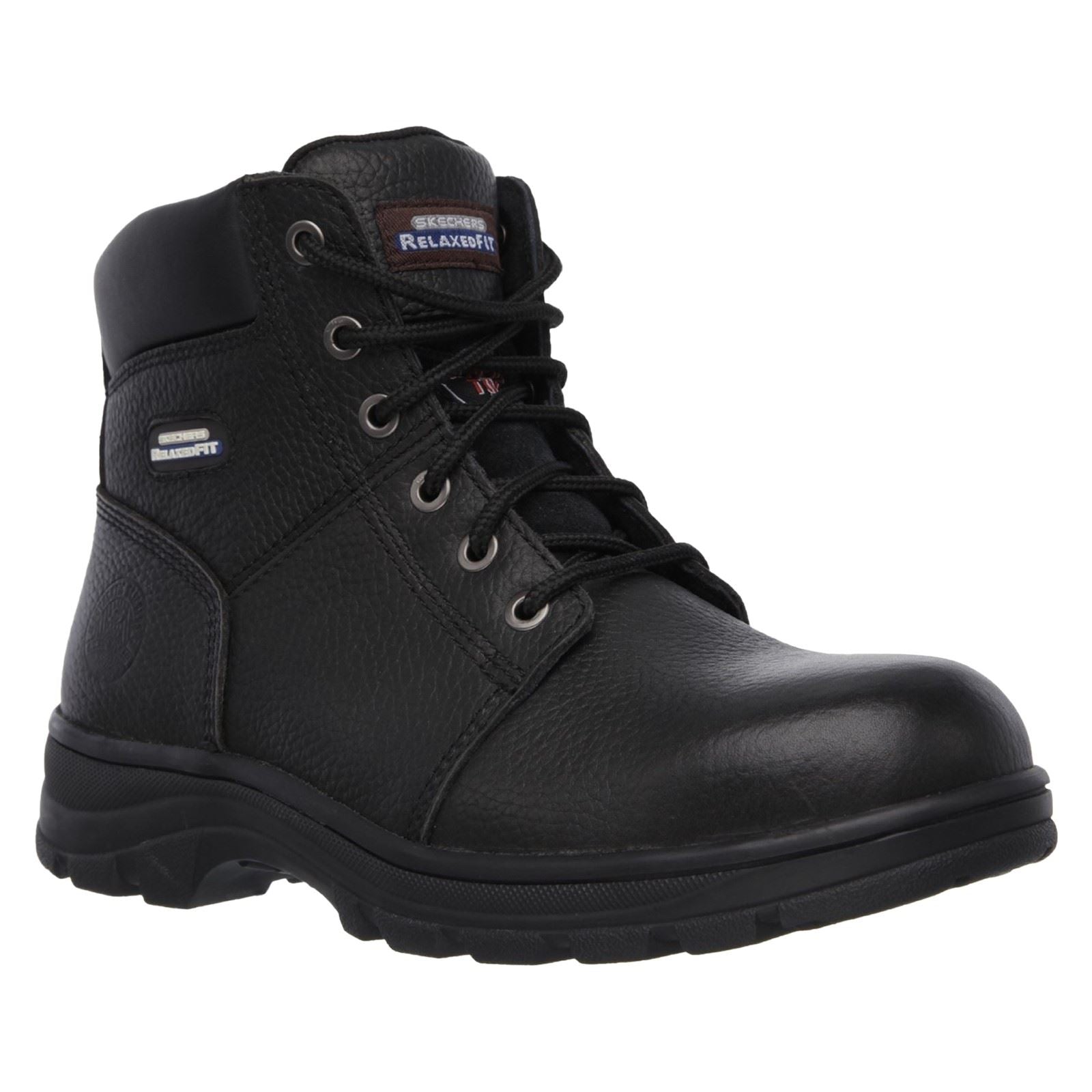 Skechers Workwear Workshire Bottes De Sécurité En Cuir Pour Hommes Noires