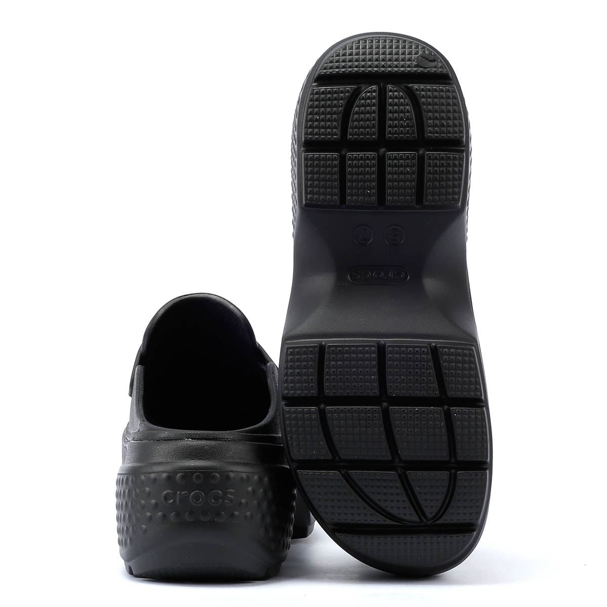 Crocs Stomp Mocassins Noirs Pour Femmes