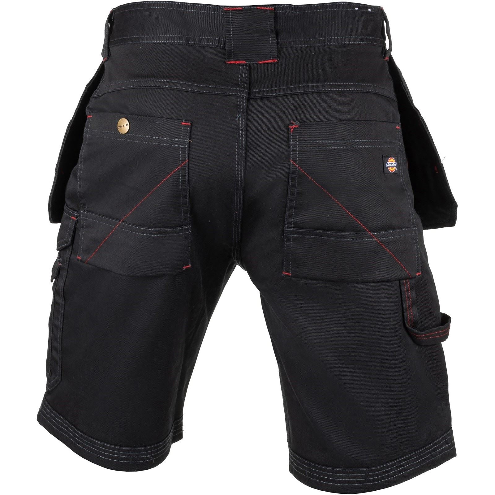 Dickies Redhawk Pro Work Shorts De Travail Noirs En Polyester Pour Hommes