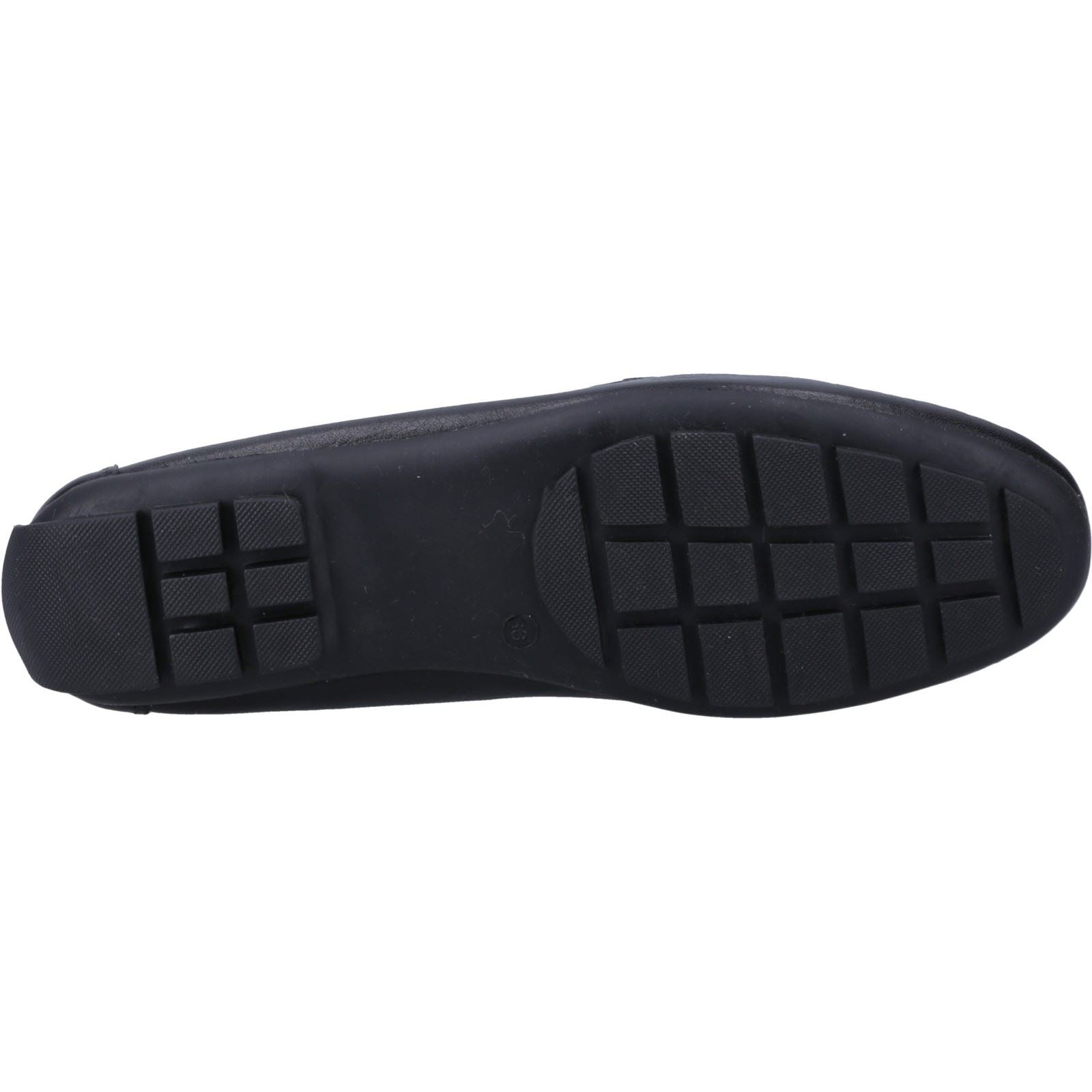 Hush Puppies Eleanor Mocassins Noirs Pour Femmes En Cuir
