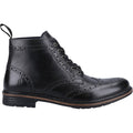 Hush Puppies Joshua Bottes Noires En Cuir Pour Hommes