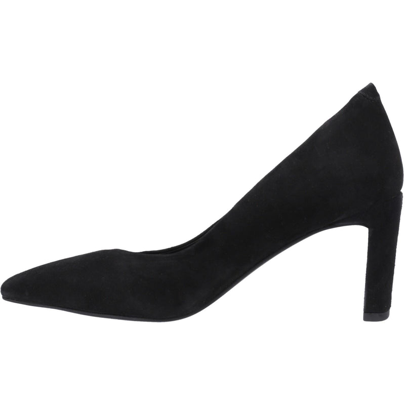 Hush Puppies Olivia Chaussures Noires Pour Femmes En Suède.