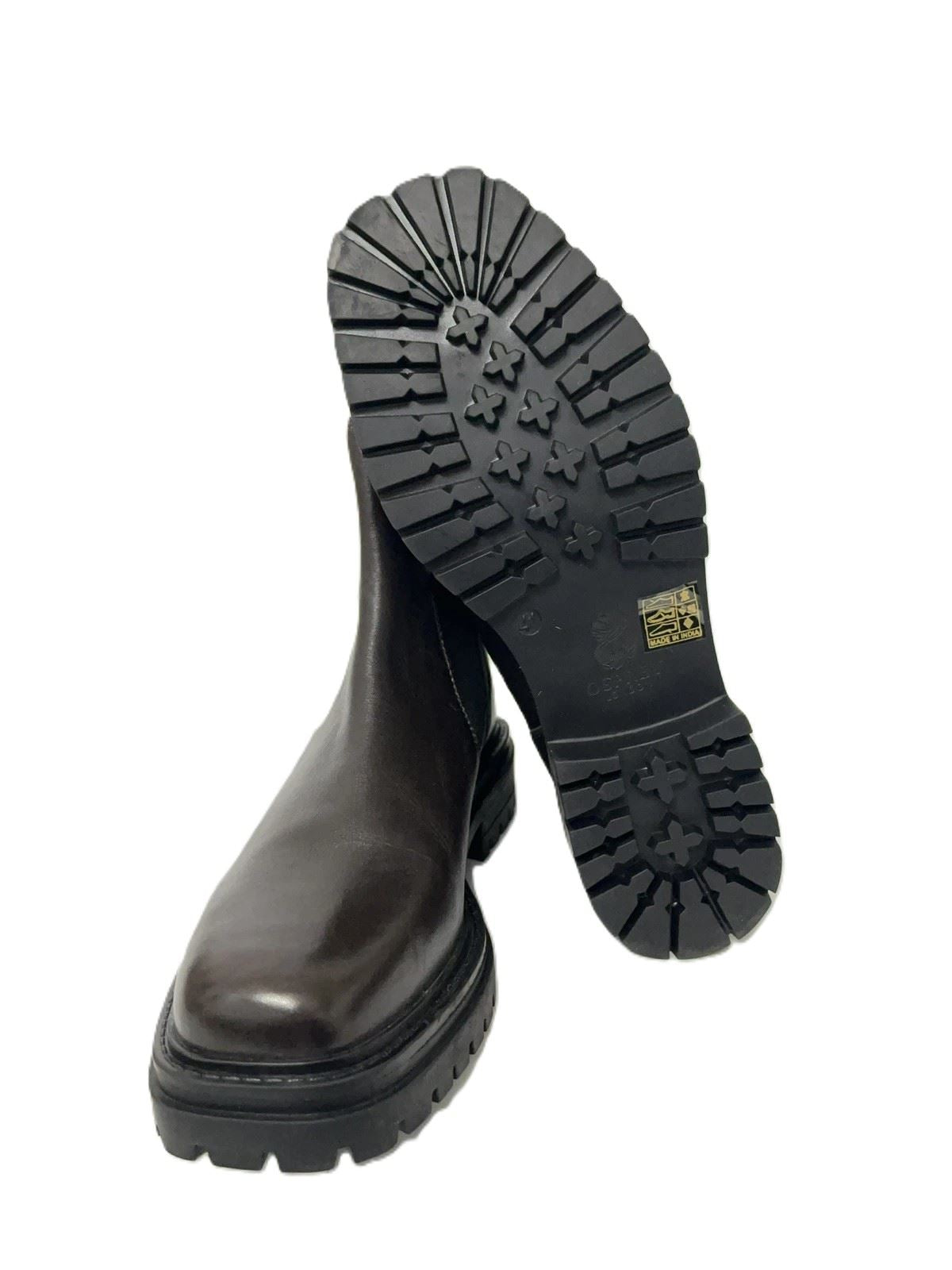 Osprey London The Guildford Chelsea Bottes En Cuir Pour Femmes Marron
