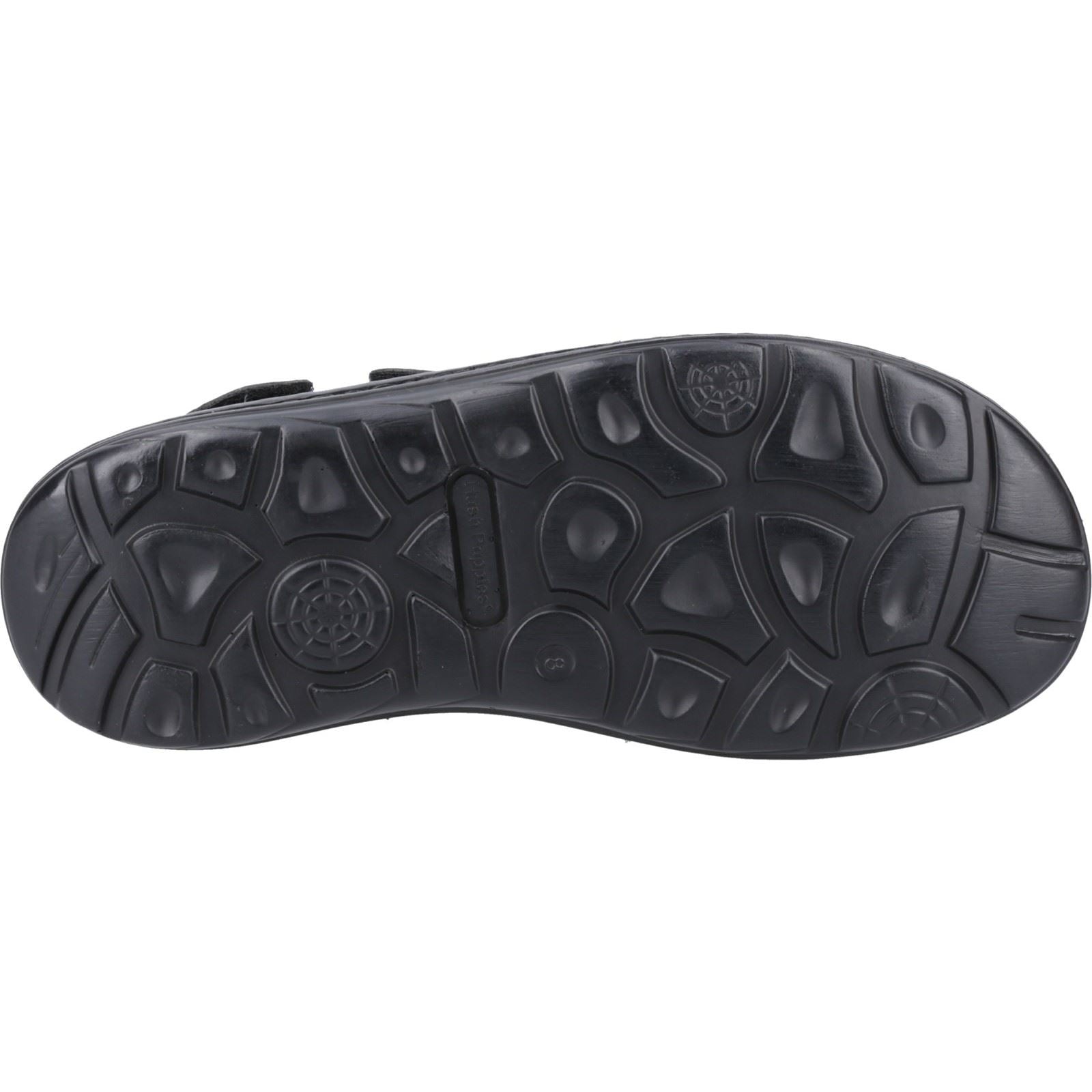 Hush Puppies Alistair Sandales Noires Pour Hommes En Cuir