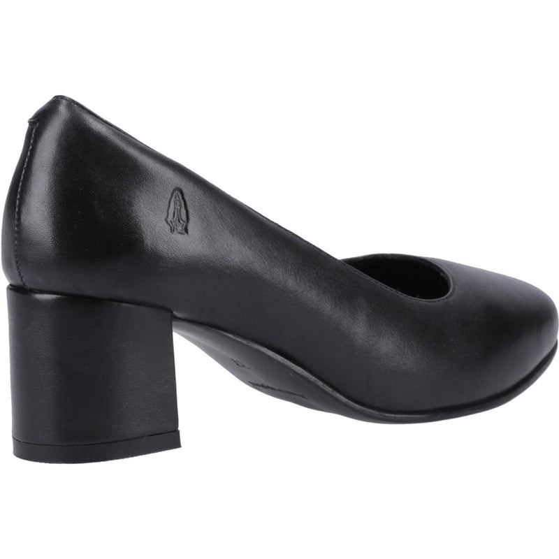 Hush Puppies Anna Wide Talons Noirs En Cuir Pour Femmes