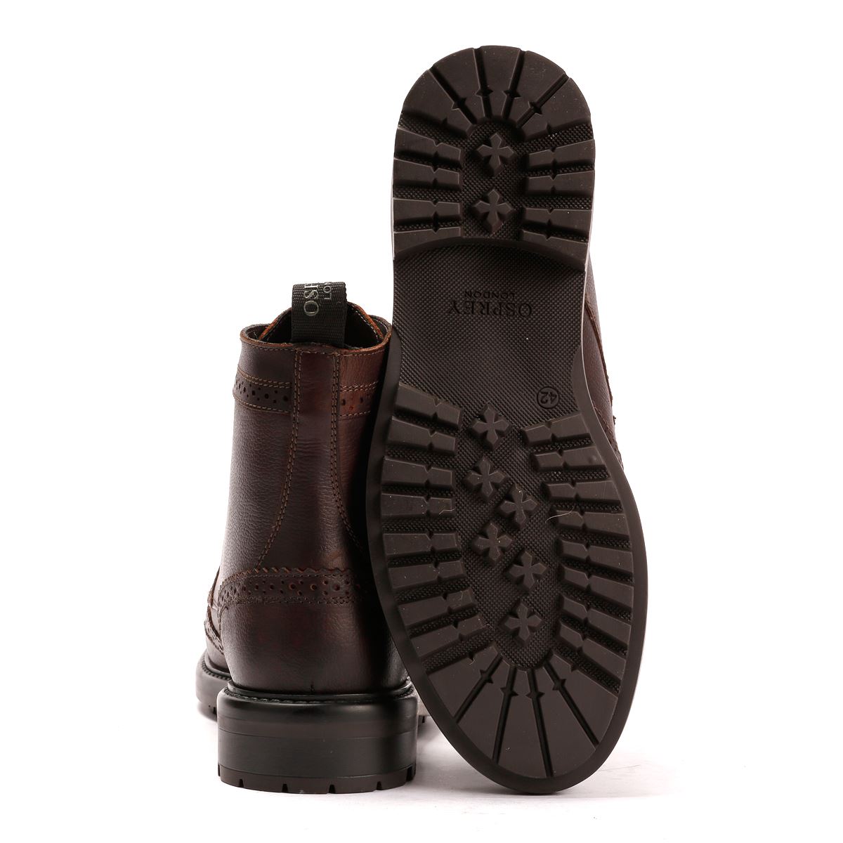Osprey London The Professor Bottes En Cuir Pour Hommes Marron