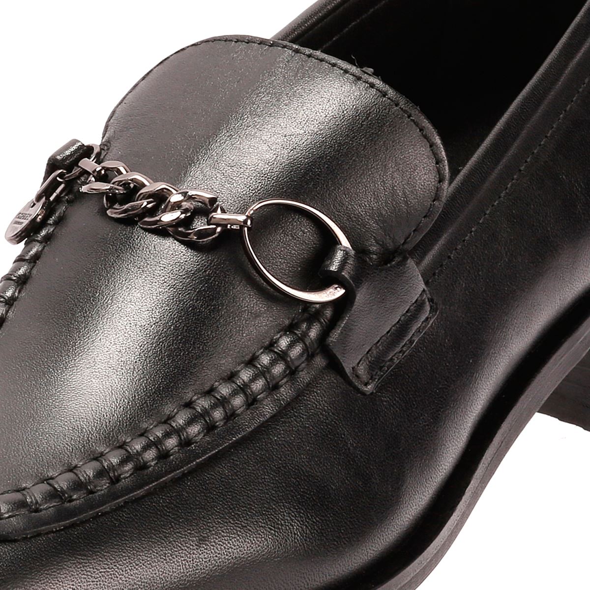 Osprey London The Islington Mocassins En Cuir Pour Femmes Noirs