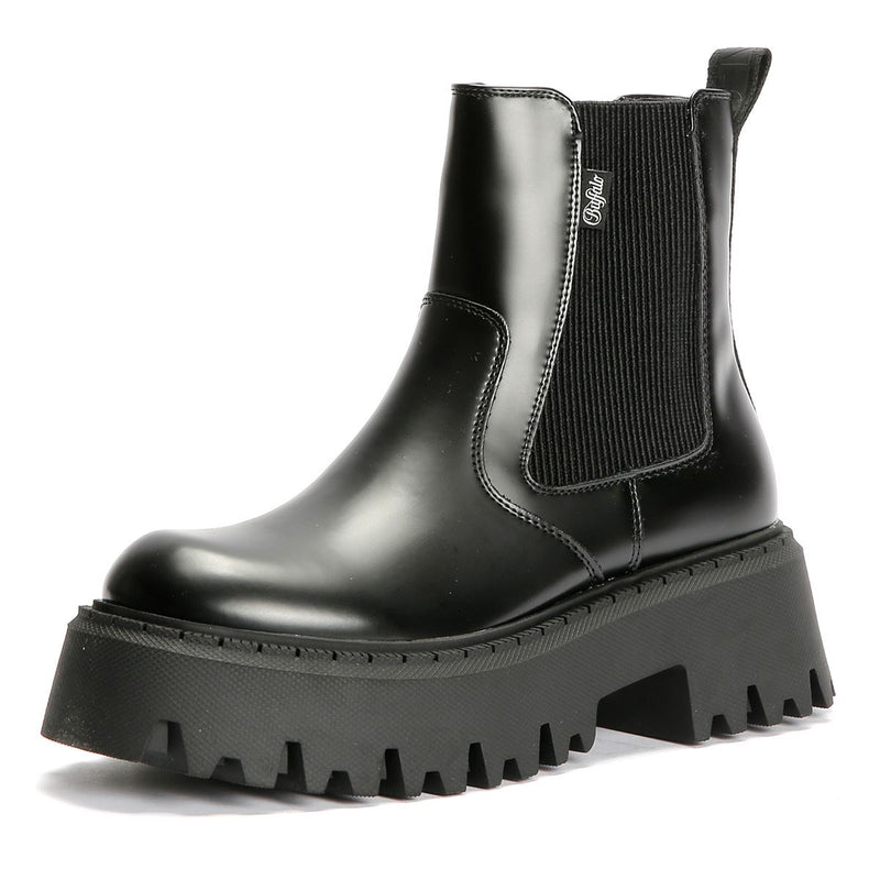 Buffalo Aspen Chelsea Bottes Noires Pour Femmes