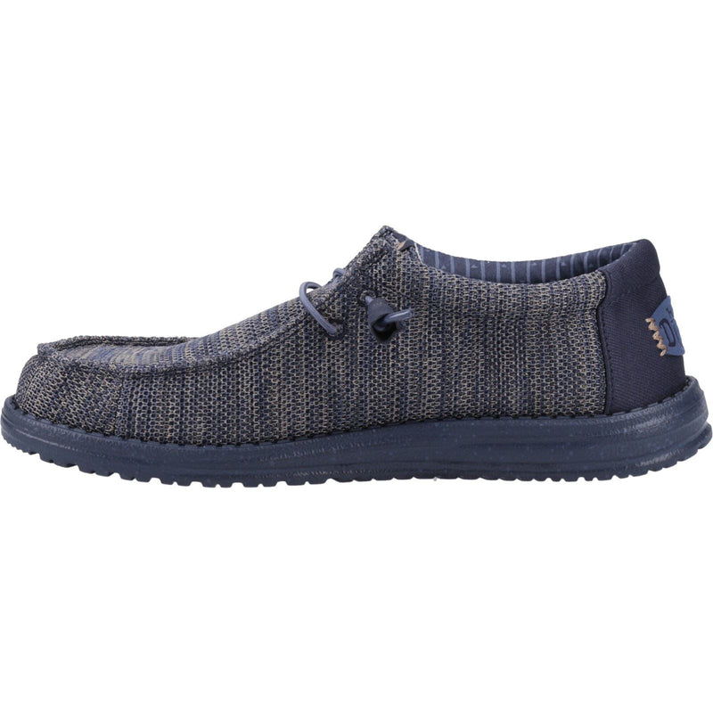 HEYDUDE Wally Stretch Mesh Blazer En Polyester Pour Homme Couleur Bleu Marine Chaussures Style Mocassins