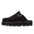 Dr. Martens Sabots En Daim Noir Zebzag.