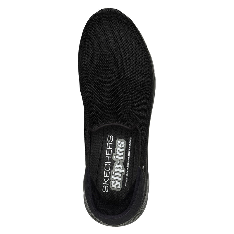 Skechers Go Walk Flex No Hands Baskets Noires Pour Hommes En Polyester