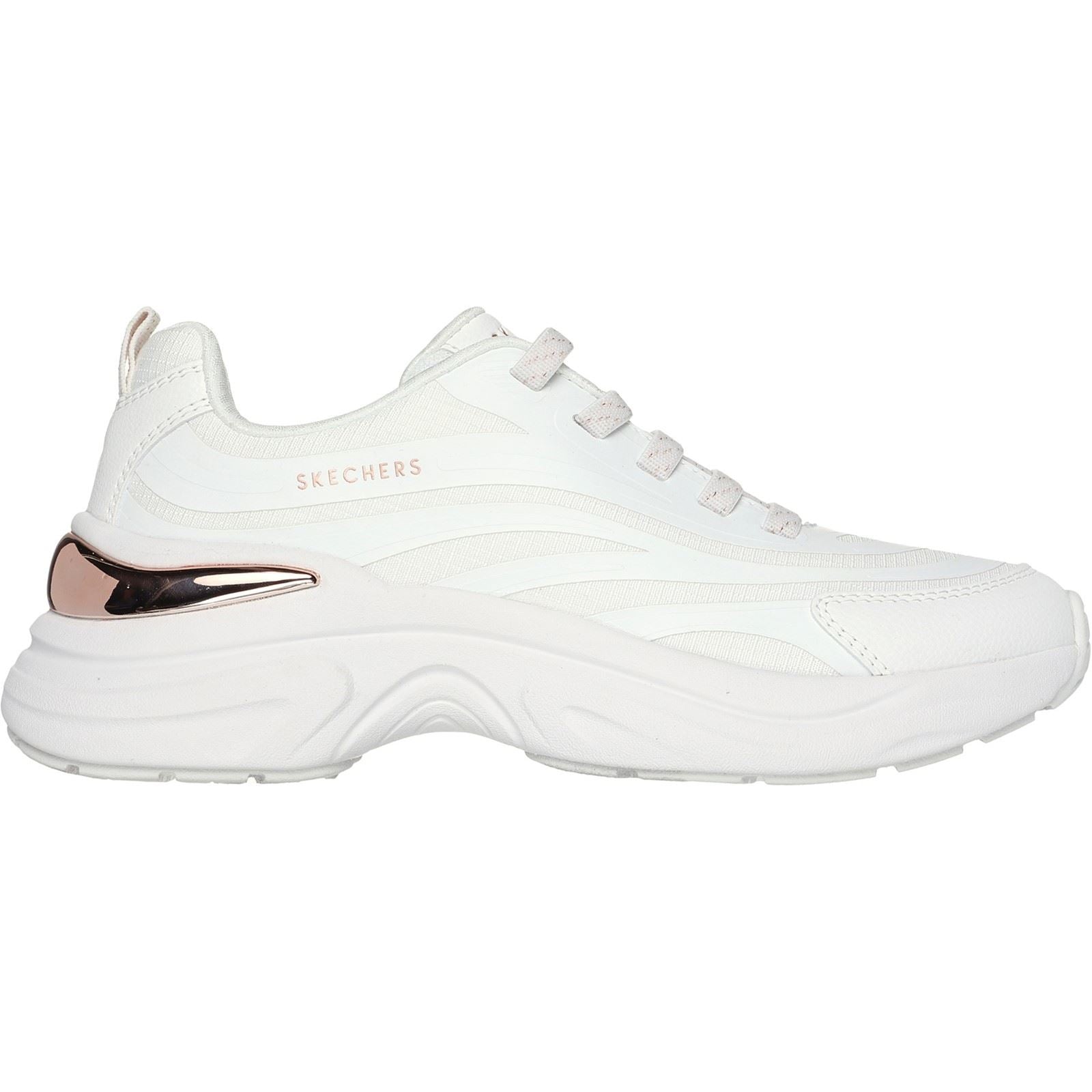 Skechers Hazel Step N Flow Baskets Blanches Pour Femmes En Matière Synthétique