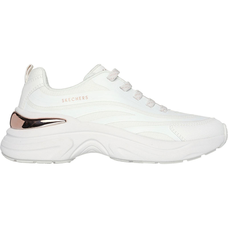 Skechers Hazel Step N Flow Baskets Blanches Pour Femmes En Matière Synthétique