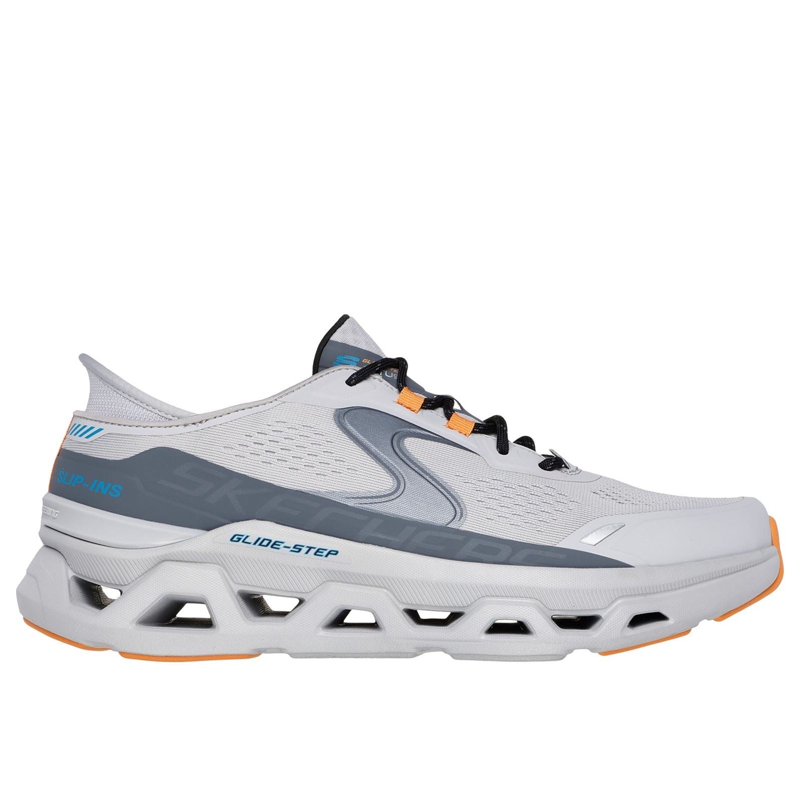 Skechers Glide-Step Altus Baskets Grises/Charbon Synthétiques Pour Hommes