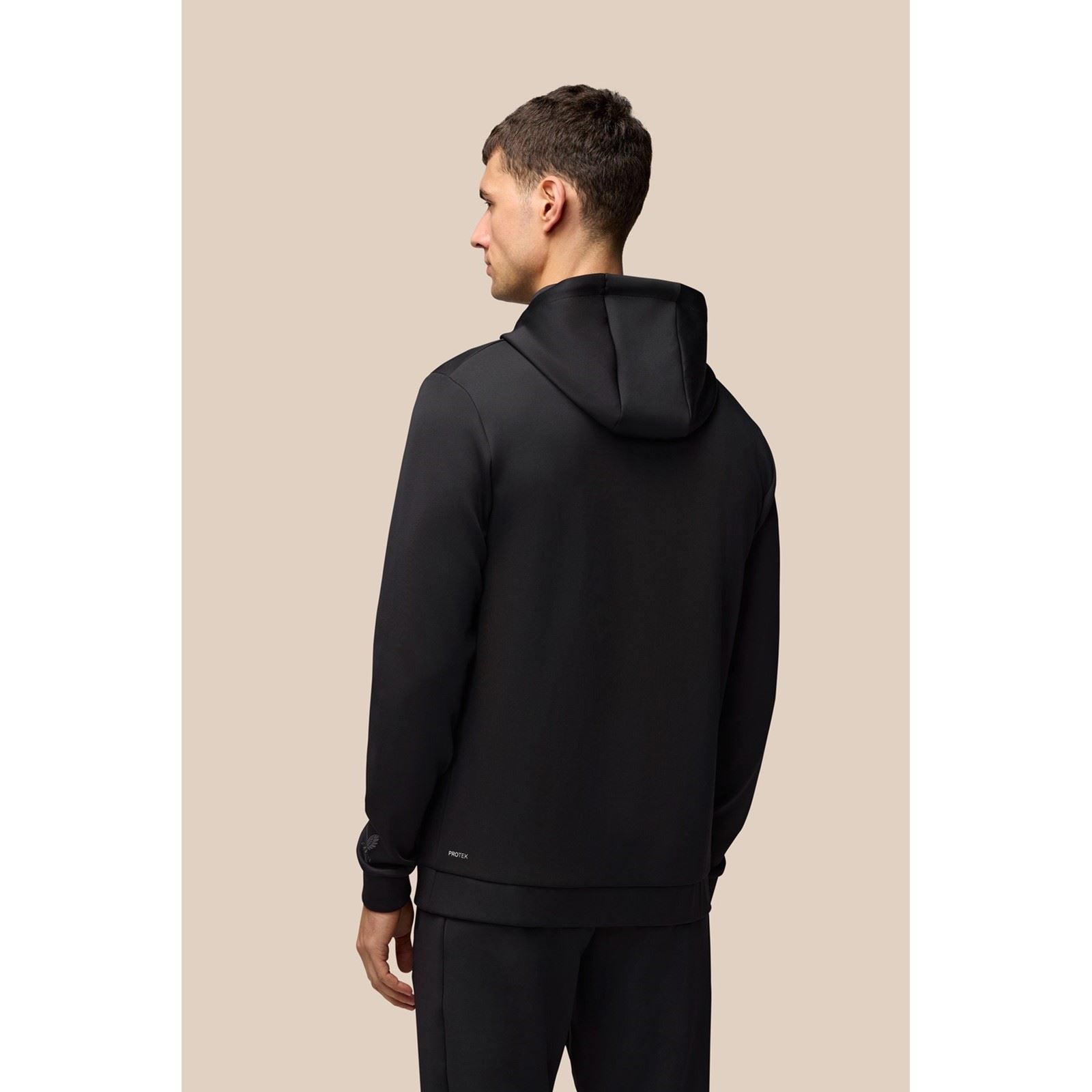 Castore Scuba Hoody Sweatshirts À Capuche Noirs En Polyester Pour Hommes